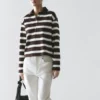 Gestreiftes Langarm-Poloshirt aus Baumwolle Gestreiftes Langarm-Poloshirt aus Baumwolle