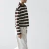 Gestreiftes Langarm-Poloshirt aus Baumwolle Gestreiftes Langarm-Poloshirt aus Baumwolle