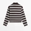 Gestreiftes Langarm-Poloshirt aus Baumwolle Gestreiftes Langarm-Poloshirt aus Baumwolle