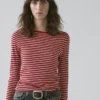 Gestreiftes Langarm-T-Shirt Gestreiftes Langarm-T-Shirt