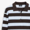 Gestreiftes Poloshirt aus Baumwollstrick Gestreiftes Poloshirt aus Baumwollstrick