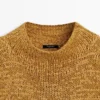 Grob gestricktes Oberteil aus Baumwollmischung Grob gestricktes Oberteil aus Baumwollmischung