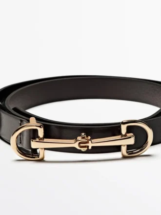 Gürtel aus Nappaleder im Equestrian-Stil