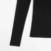 Halbtransparentes Langarm-T-Shirt
