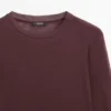 Halbtransparentes T-Shirt aus 100 % Baumwolle mit Kragen Halbtransparentes T-Shirt aus 100 % Baumwolle mit Kragen