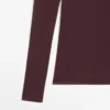 Halbtransparentes T-Shirt aus 100 % Baumwolle mit Kragen Halbtransparentes T-Shirt aus 100 % Baumwolle mit Kragen