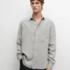 Hemd aus 100 % Leinen mit Taschendetail Hemd aus 100 % Leinen mit Taschendetail