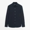 Hemd in Regular Fit aus Melange