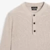 Henley-Pullover aus Baumwollstrick Henley-Pullover aus Baumwollstrick