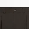 Hose aus kühler Wollmischung mit lockerer Passform Hose aus kühler Wollmischung mit lockerer Passform