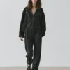 Hose aus Wollmischung mit Nahtdetails Hose aus Wollmischung mit Nahtdetails
