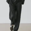 Hose aus Wollmischung mit Nahtdetails Hose aus Wollmischung mit Nahtdetails