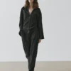 Hose aus Wollmischung mit Nahtdetails Hose aus Wollmischung mit Nahtdetails