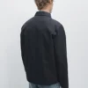 Jacke aus Baumwollmischgewebe mit Knebelverschluss Jacke aus Baumwollmischgewebe mit Knebelverschluss
