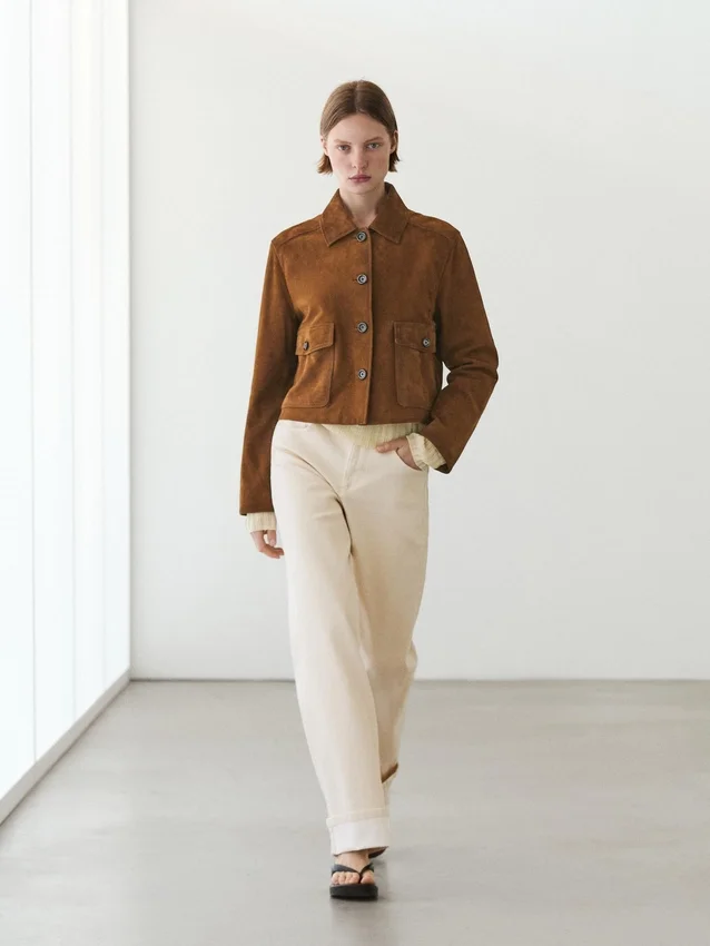 Jacke aus Wildleder Jacke aus Wildleder