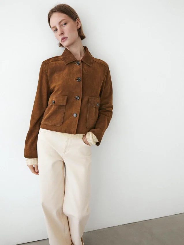 Jacke aus Wildleder Jacke aus Wildleder