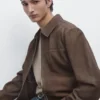 Jacke aus Wildleder Jacke aus Wildleder