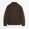 Kontrastreiche Jacke aus Baumwolle und Leder Kontrastreiche Jacke aus Baumwolle und Leder