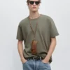 Kurzarm-T-Shirt aus 100 % Baumwolle Kurzarm-T-Shirt aus 100 % Baumwolle
