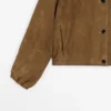 Kurze Bomberjacke aus Wildleder Kurze Bomberjacke aus Wildleder