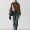 Kurze Nappalederjacke Kurze Nappalederjacke