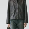 Kurze Nappalederjacke Kurze Nappalederjacke