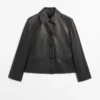 Kurze Nappalederjacke Kurze Nappalederjacke