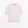 Kurzärmelige Strick-Cardigan Kurzärmelige Strick-Cardigan