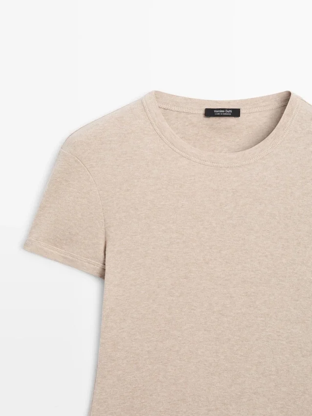 Kurzärmeliges Baumwoll-T-Shirt Kurzärmeliges Baumwoll-T-Shirt