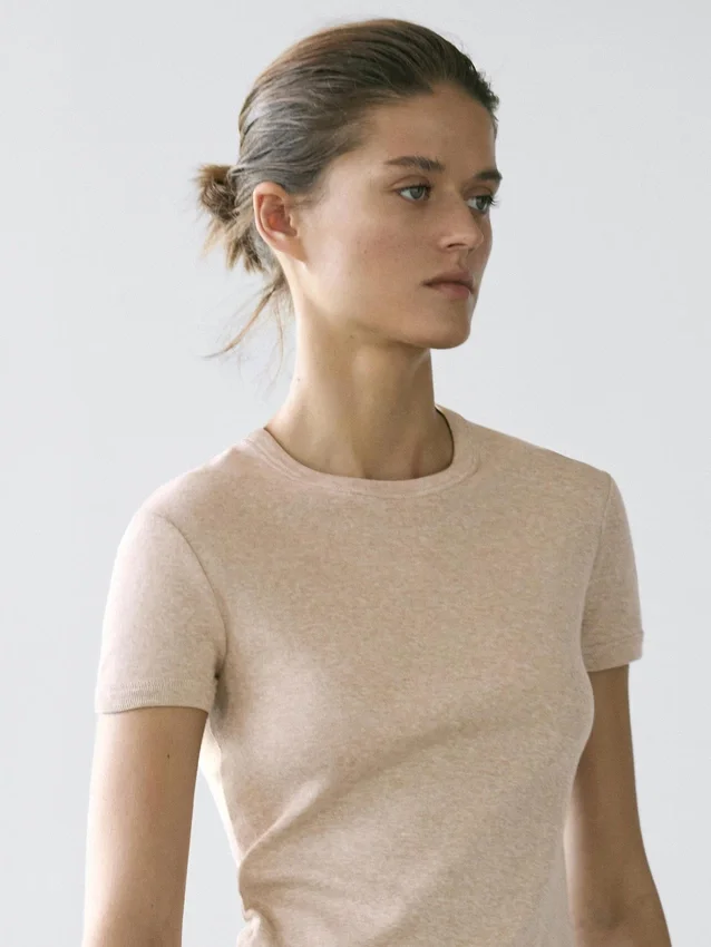 Kurzärmeliges Baumwoll-T-Shirt Kurzärmeliges Baumwoll-T-Shirt
