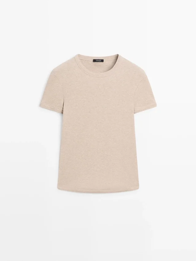 Kurzärmeliges Baumwoll-T-Shirt Kurzärmeliges Baumwoll-T-Shirt