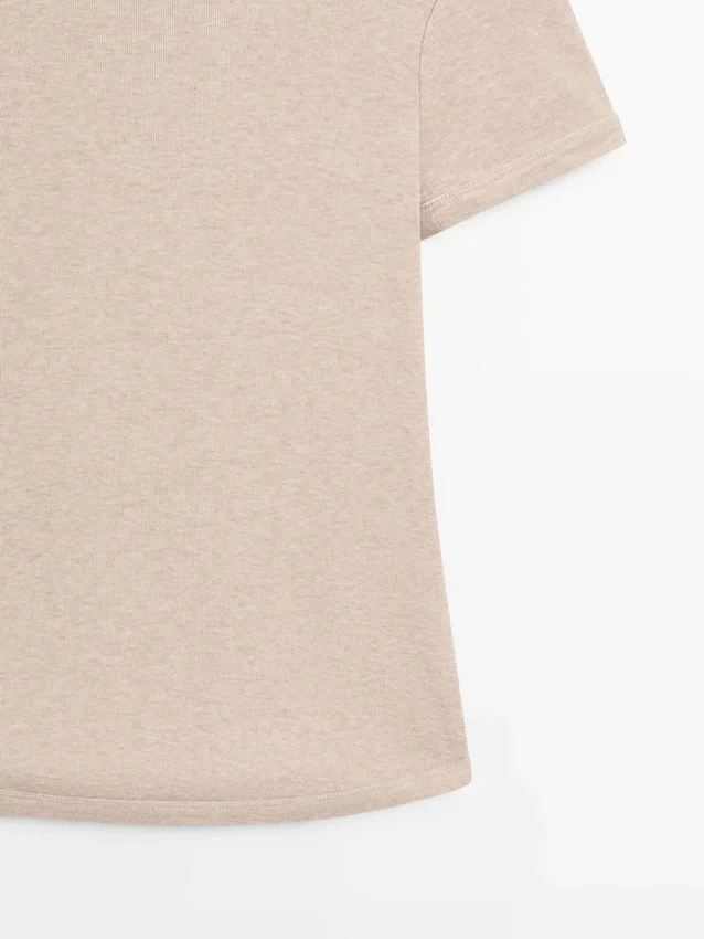 Kurzärmeliges Baumwoll-T-Shirt Kurzärmeliges Baumwoll-T-Shirt