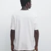 Kurzärmeliges Leinen-Mischung-T-Shirt Kurzärmeliges Leinen-Mischung-T-Shirt