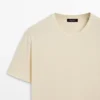 Kurzärmeliges T-Shirt aus Baumwollmischung Kurzärmeliges T-Shirt aus Baumwollmischung