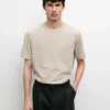 Kurzärmeliges T-Shirt aus Baumwollmischung Kurzärmeliges T-Shirt aus Baumwollmischung
