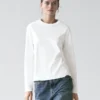 Langarm-T-Shirt aus 100 % Baumwoll-Interlock