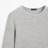Langarm-T-Shirt mit meliertem Detail Langarm-T-Shirt mit meliertem Detail