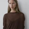 Langarm-T-Shirt mit Spitzendetail Langarm-T-Shirt mit Spitzendetail