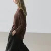 Langarm-T-Shirt mit Spitzendetail Langarm-T-Shirt mit Spitzendetail