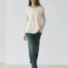 Lange Strickweste aus Wolle Lange Strickweste aus Wolle