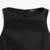 Langes, fließendes Leinen-Mischung-Kleid