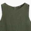 Langes Leinen-Kleid
