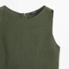 Langes Leinen-Kleid