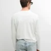 Langärmliges Henley-Ausschnitt-T-Shirt Langärmliges Henley-Ausschnitt-T-Shirt