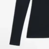 Langärmliges Poloshirt aus Strick mit V-Ausschnitt Langärmliges Poloshirt aus Strick mit V-Ausschnitt