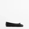 Lederballerinas mit Knoten Lederballerinas mit Knoten