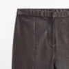 Leggings aus Nappaleder mit elastischen Details Leggings aus Nappaleder mit elastischen Details