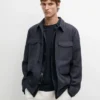 Leichte Leinenjacke mit Taschen Leichte Leinenjacke mit Taschen