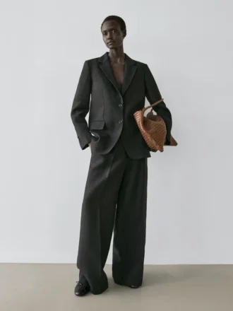 Leinen-Blazer mit Taschen Leinen-Blazer mit Taschen
