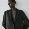 Leinen-Blazer mit Taschen Leinen-Blazer mit Taschen